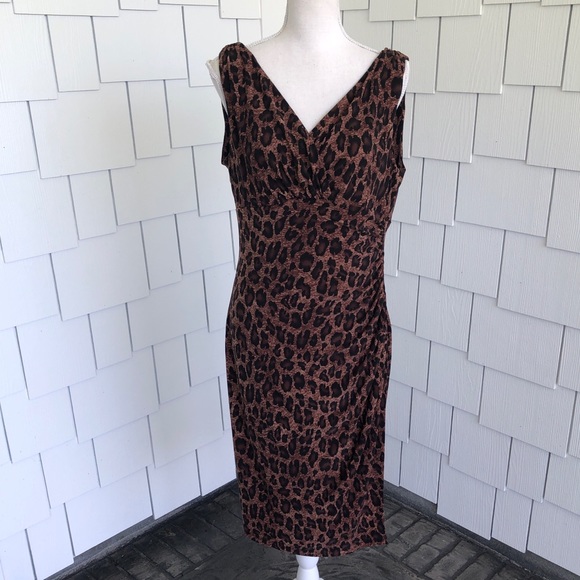 Lauren Ralph Lauren Dresses & Skirts - LAUREN Ralph Lauren Leopard Print Dress Size 14